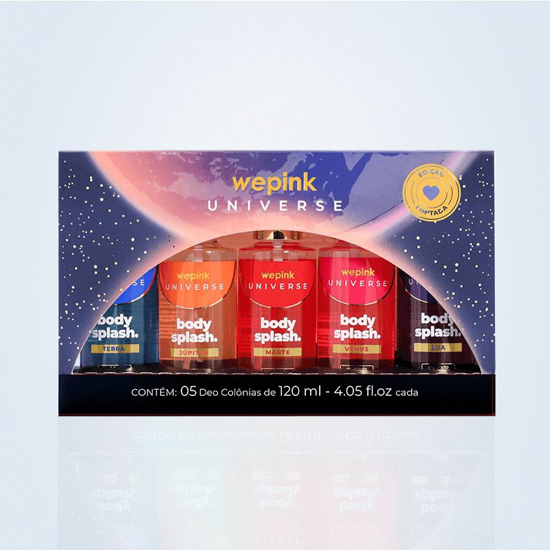 Kit Body Splash Universe Edição Limitada 4x120 ml – Wepink | Shopee Brasil