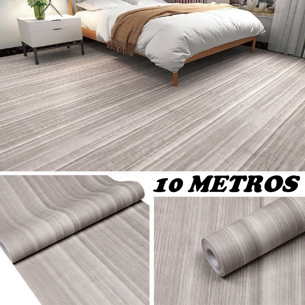 Adesivo Vinílico Para Piso e Parede 10m x 61cm Fosco Acetinado ...