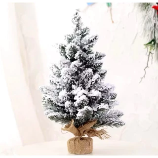 Árvore de Natal Flocos de Neve 60cm Nevada Enfeite de Mesa 60 Galhos