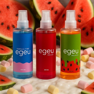 body splash feminino kit Egeo Dolce Egeu Meli Melancia e egeo Vibe 200ml em Oferta na Shopee