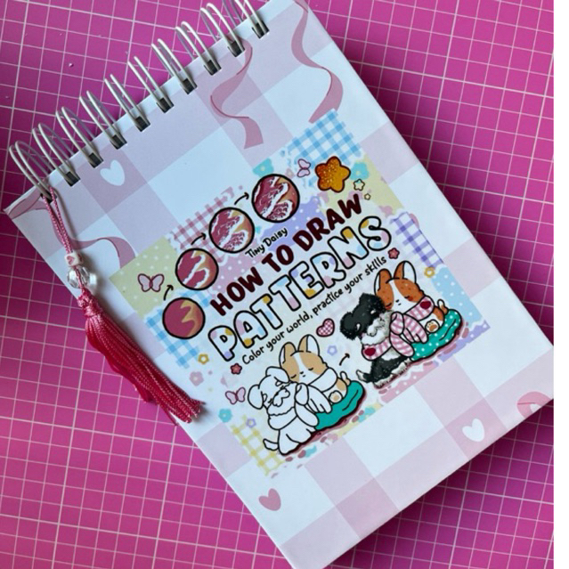 Caderno How To Draw Patterns - Tiny Daisy | Shopee Brasil