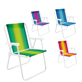 Cadeira De Praia Dobravel Mor Aço Resistente Cores Sortidas Unitário Oferta Verão Praia Piscina em Oferta na Shopee
