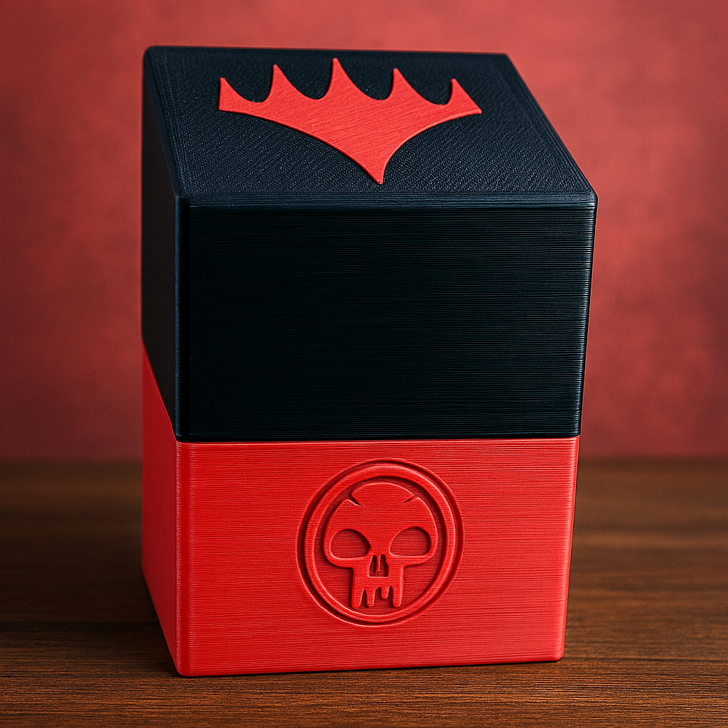 Deck Box Magic Dikoer MTG Commander Deck Box Pour Cartes à Collectionner, Plus De 100 Cartes à Manches Avec Boîte De Rangement Magnétique En Cuir Synthétique Pour Cartes Magiques TCG CCG
