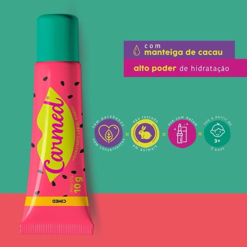 Carmed Hidratante labial Melancia 10g | Shopee Brasil