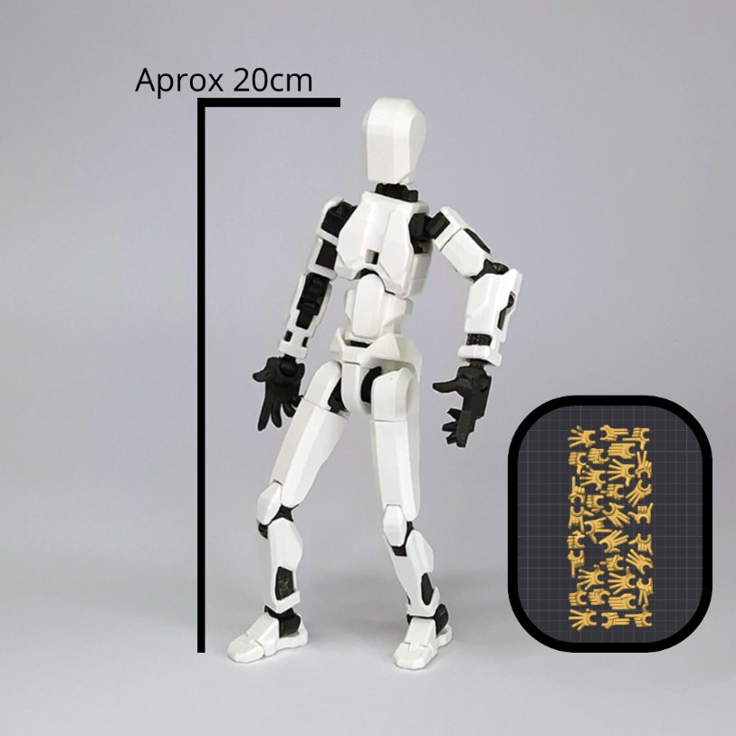 Boneco Dummy 13 articulado 150% figura de ação impresso para montar ...