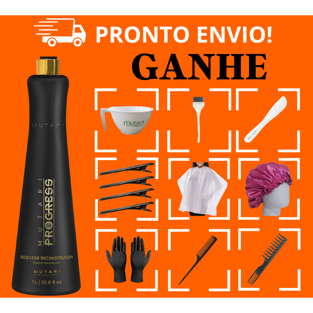 Progressiva Sem Formol Mutari Progress 1l - Original Mutari | Shopee Brasil