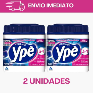 Kit Sabão Detergente Para Máquina De Lavar Louças Em Pó 450g Ypê