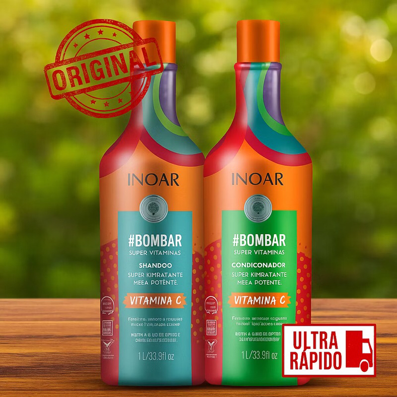 Kit INOAR shampoo e condicionador 2x1 | Shopee Brasil