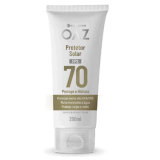 Protetor Solar OAZ FPS 70 200 mL Corpo e Rosto com Toque Seco