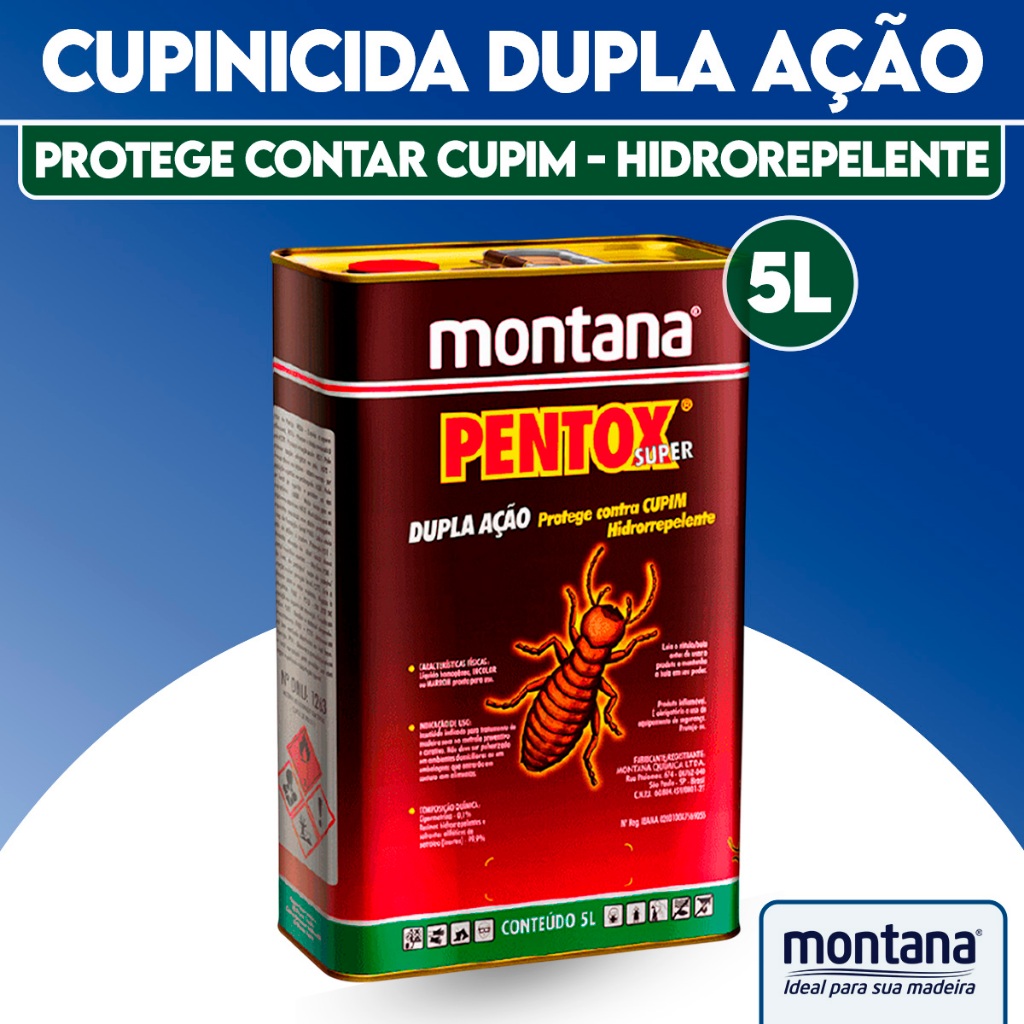 Pentox Super Para Preservação De Madeira Anti-cupim 5 Litros | Shopee ...