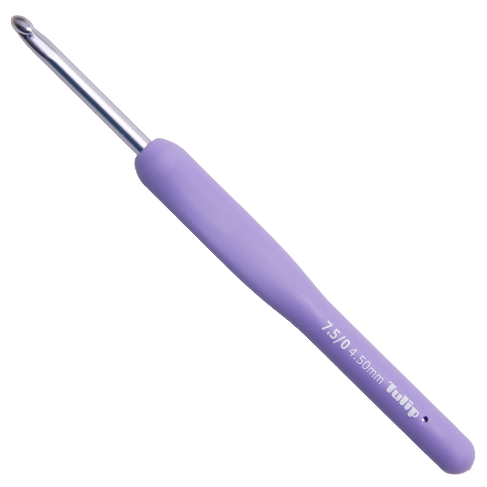 Agulha de Crochê Etimo Murasaki Tulip Cabo Emborrachado TEM