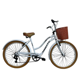 Bicicleta Retro Feminina Com Marcha Aro 26 Beach em Oferta na Shopee