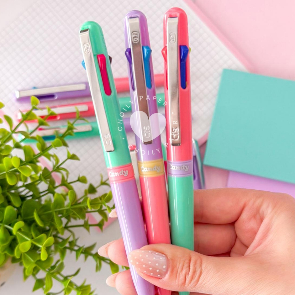 Caneta Esferográfica 4x1 Candy Multicolorida - Cis Várias Cores