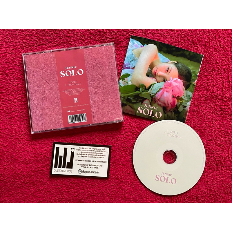 JENNIE / SOLO 'SINGLE CD' (CD FAN MADE) | Shopee Brasil