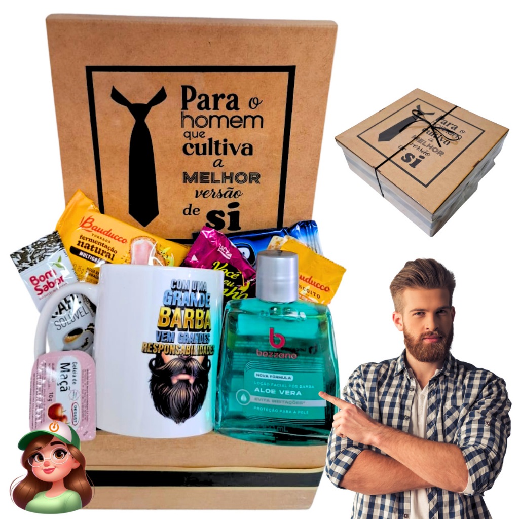Presente Masculino | Kit para Homens | Cesta | Shopee Brasil