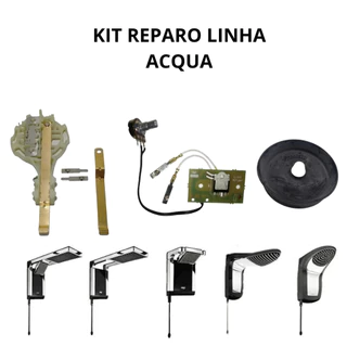 Reparo Completo Linha Acqua Ultra Star Storm Duo Wave Jet Laminas Diafragma Comando Eletrônico Chuveiro Lorenzetti