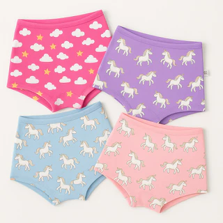 KIT 3 Calcinhas Boxer Shortinho Feminina Menina Infantil Juvenil Algodão Confortável Criança Estampa Sortida em Oferta na Shopee