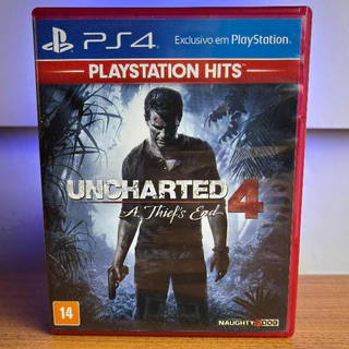 Jogo Uncharted 4 A Thief´s And PS4 Play 4 Exclusivo Midia Fisica CD Original