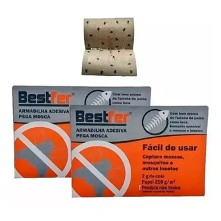Kit 20, 30, 40 ou 50 Pega Mosca, Mosquito e Pernilongo Bestfer – Cola ...