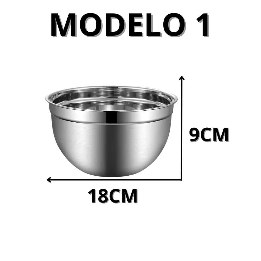 Tigela Inox Bowl 18cm Multiuso Profissional