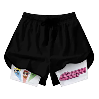 Short Feminino Compressao Academia meninas poderosas msp preto