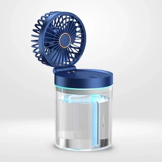 Mini Ventilador Umidificador Climatizador De Ar Com Reservatório Para Água E Gelo Portátil USB