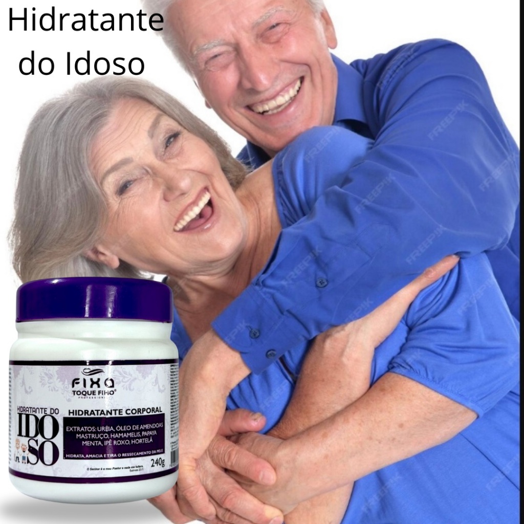 Creme Hidratante Corporal do Idoso 240g- Cuidado Especial para a Pele ...