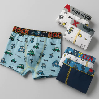 KIT 2 Cuecas Boxer Infantil Menino 100% Algodão Conforto e Estampas Variadas em Oferta na Shopee