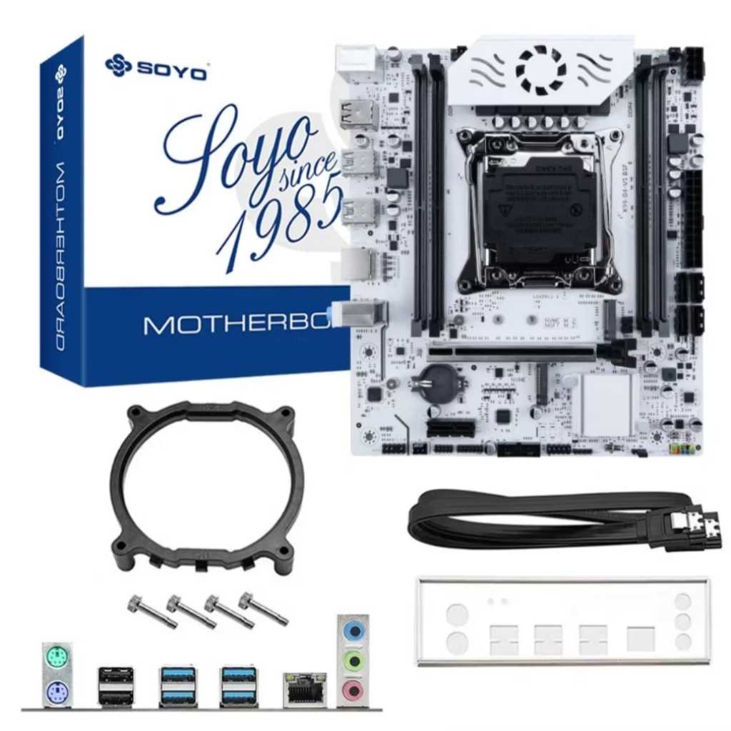 Placa-mãe Soyo X99 D4 para Intel XEON E5 V3 e V4, DDR4, 2x Slot M