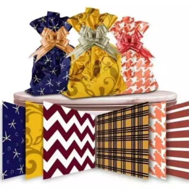 Sacos de presente metalizado ideal para seus presentes.