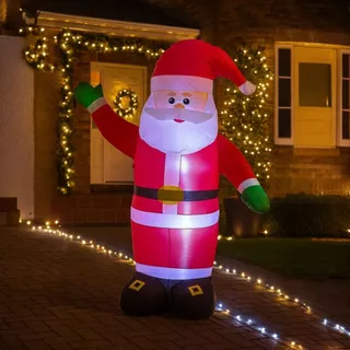 Papai Noel INFLÁVEL Decoração de natal Natalina Decorações Infláveis Natal com LED 1,80m/1,20m/90cm
