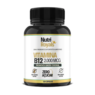 Vitamina B12 2.000 MCG 120 Cápsulas - Metilcobalamina