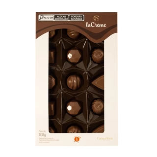 Caixa de Bombons Cacau Show Mini Show laCreme ao Leite 108g Chocolate ao Leite em Oferta na Shopee