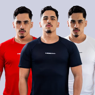 Camiseta Dry Fit Masculina- Casual- Respirável- Academia- Proteção UV- Treino- Corrida- Caminhada