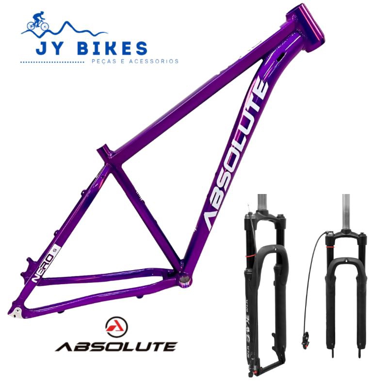 Kit Quadro Absolute Nero 5 + Garfo Suspensão Kave Trava Remota