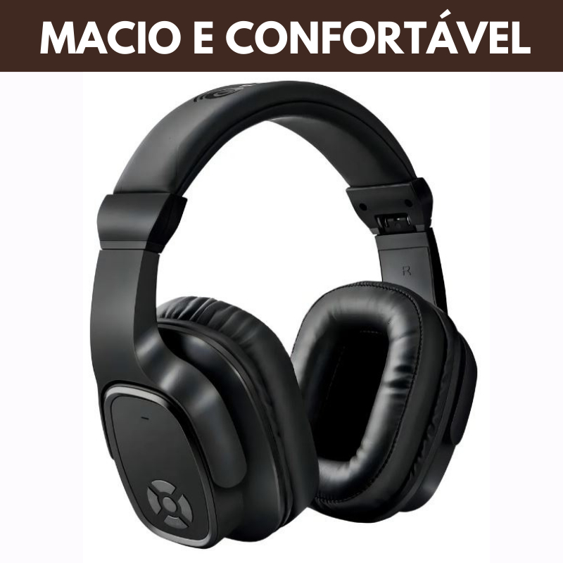 Fone de ouvido Bluetooth Sem fio Cancelamento de Ruído Confortável ...