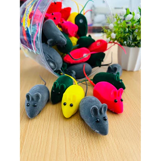 Kit Brinquedo Ratinho Rato Pet Para Gato Com Apito Ante estresse