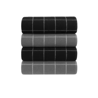 Kit 4 Pano de Prato Copa Atoalhado Felpudo Grande Geométrico Premium 100% Algodão Promoção