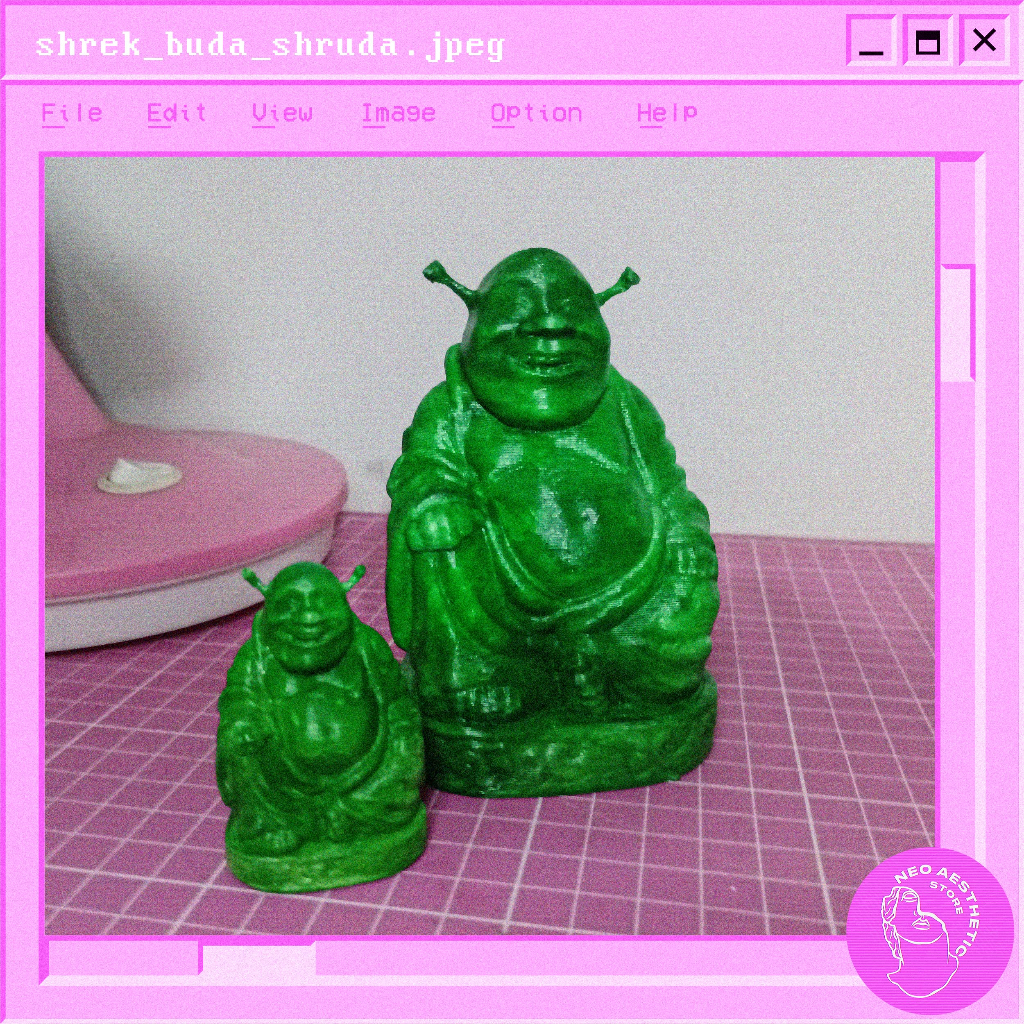 Estatua Shrek Buda - Shruda