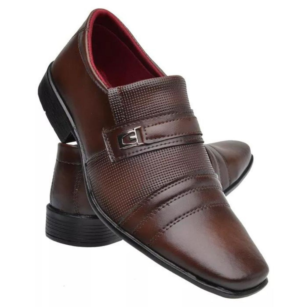 Sapato social verniz masculino confortável dia a dia casual