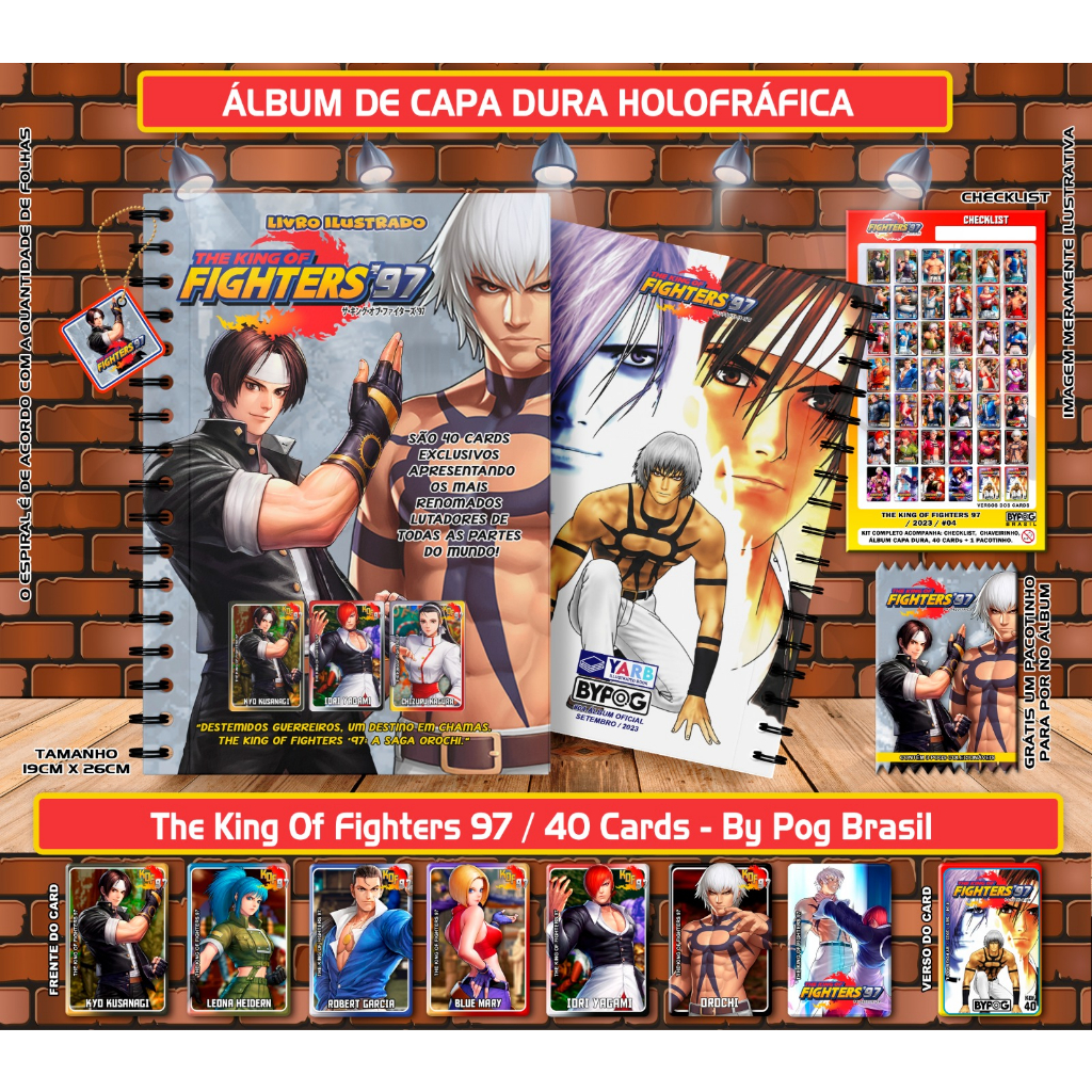 Coleção The King Of Fighters 97 - Tazos / Cards