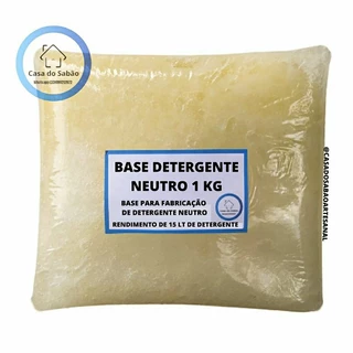 Base Pastosa Para Detergente Neutro 1 Kg Faz 15 Lt