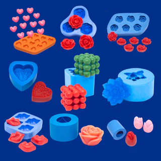 moldes de silicone para velas artesanais e sabonets artesanais