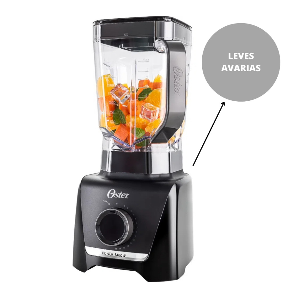 Liquidificador Oster 1400 Full 3.2 L Preto Mostruário Leves Avarias 127V