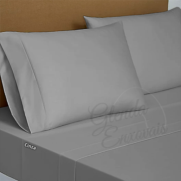 Kit 4 fronhas Percal Flex 400 fios Cores Lisas - FS