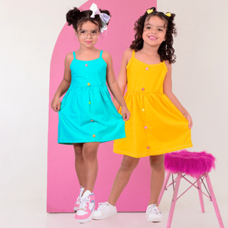 Mix 2 Vestidos infantil Rodadinho Moda Menina Blogueira