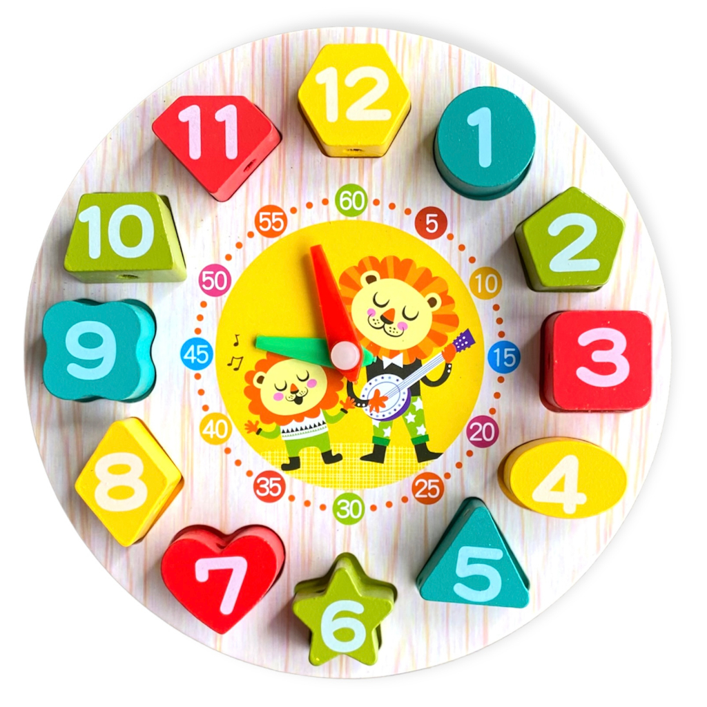 Relógio Educativo Divertido Encaixe Mdf Aprendendo As Horas | Shopee Brasil