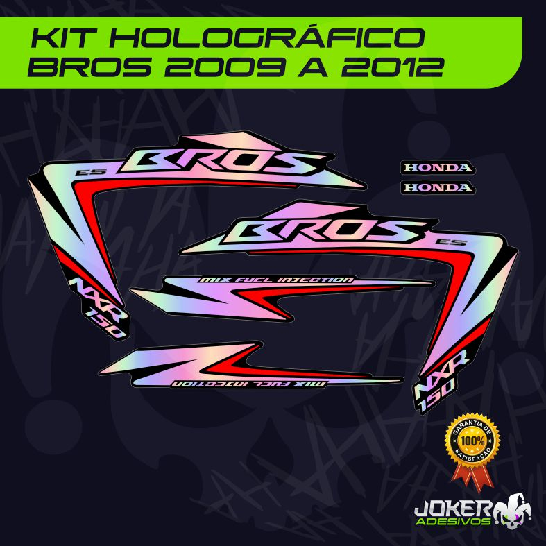 Kit Adesivo Holográfico Bros 2009 a 2012