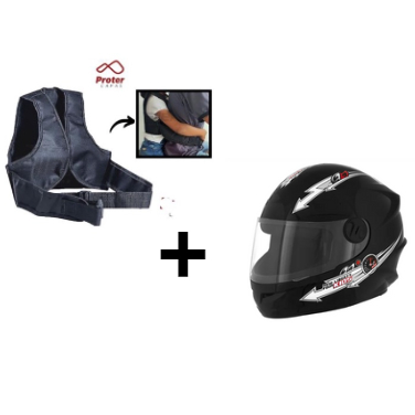 Capacete Infantil Moto Fechado Masculino Paint Kids Menino