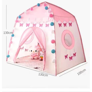 barraca infantil menina princesa 1.3M Borboleta cabana menino grande menor preco promocao em Oferta na Shopee